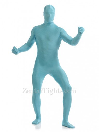 Lake Blue Full Body Spandex Holiday Lycra Cosplay Zentai Suit