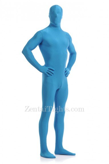 Light Blue Full Body Spandex Holiday Lycra Cosplay Zentai Suit