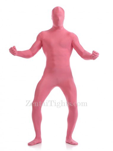 Pink Full Body Spandex Holiday Lycra Cosplay Zentai Suit