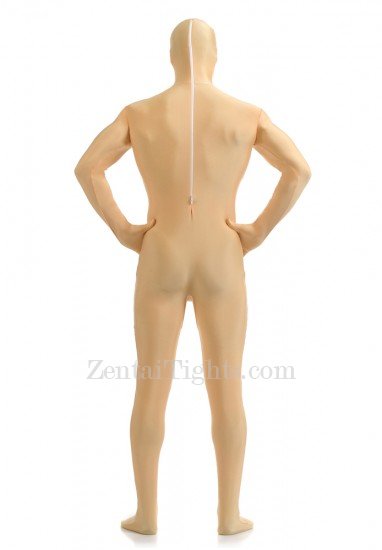 Unisex Light Coffee Color Full Body Lycra Zentai Suit