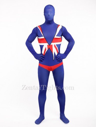 Uk National Flag Full Body Halloween Spandex Holiday Unisex Cosplay Zentai Suit