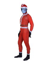 Christmas New Design 3D Printed Santa Cosplay Costume Zentai Suit