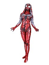 3D Printing Red Venom Cloak Big Spider Halloween Cosplay Costume Zentai Suit