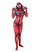 3D Printing Red Venom Cloak Big Spider Halloween Cosplay Costume Zentai Suit