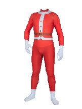Supply Christmas 3D Printed Santa Cosplay Costume Zentai Suit