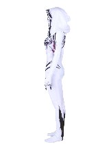 3D Printed White Venom Cloak Big Spider Halloween Cosplay Costume Zentai Suit