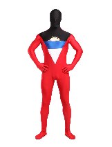 Supply Spandex Lycra Spandex Antigua Barbuda Full Body Stylish Flag Tights Zentai Suit