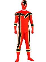 Supply Black, Red and Yellow Lycra Spandex Full body Zentai Suit