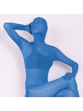 Sexy transparent high-elastic corset sheer women man unisex ice silk full body one-piece Zentai  Suit 