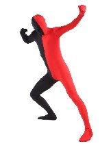 Halloween Black and Red Lycra Spandex Zentai Costume Unisex Full Body Zentai Suit Halloween Black and Red Lycra Spandex Zentai Costume Unisex Full Body Zentai Suit