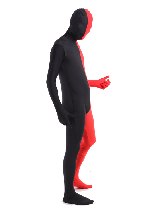 Halloween Black and Red Lycra Spandex Zentai Costume Unisex Full Body Zentai Suit Halloween Black and Red Lycra Spandex Zentai Costume Unisex Full Body Zentai Suit