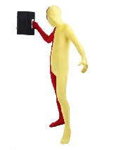 Halloween Red and Yellow costume Full Body Lycra Spandex Zentai Suit Halloween Red and Yellow costume Full Body Lycra Spandex Zentai Suit