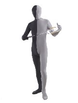 Halloween costume Black Grey split Full Body Lycra Spandex Fabric Zentai Suit Halloween costume Black Grey split Full Body Lycra Spandex Fabric Zentai Suit