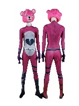 Supply Halloween Fortnite pink panda team leader cosplay one-piece woman zentai suit