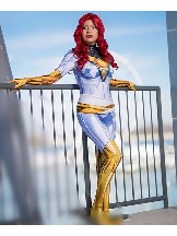 Halloween White X-Men Dark Phoenix female costume Dark Phoenix Jean Grey Cosplay costume zentai suit