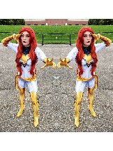 Halloween White X-Men Dark Phoenix female costume Dark Phoenix Jean Grey Cosplay costume zentai suit