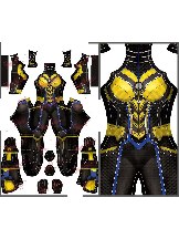 Ant-Man and the Wasp Quantum Frenzy anime costume cosplay one-piece zentai Costume