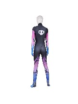 Halloween Game Overwatch D.VA Song Hana Black Shadow Jumpsuit Cosplay zentai suit