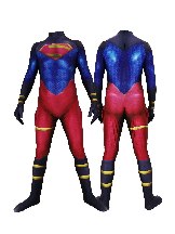 Halloween Men DC Comics costume Blue Muscle Superman One-Piece Superman Cosplay zentai Suit