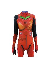 Halloween Evangelion Asuka costume one-piece EVA Asuka Langley cosplay zentai suit