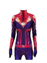 Captain Marvel Halloween costume superhero Captain Marvel Cosplay zentai suit