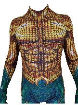 Halloween DC movie Aquaman Cosplay Costume Golden Aquaman Superhero Cosplay  zentai suit
