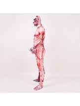 Halloween Anime full body muscle costume Attack on Titan cosplay zentai suit