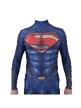 Halloween New Style Blue Muscular costume Superman Tights Superman zentai suit