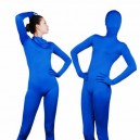 Blue Lycra Spandex Unisex Full body Zentai Suit