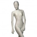 Supply Greyish White Lycra Spandex Full body Zentai Suit