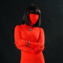 Supply Perfect Ideal Suitable Red Lycra Spandex Unisex Full body Zentai Suit