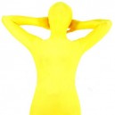 Popular Yellow Lycra Spandex Unisex Full body Zentai Suit