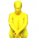 Popular Yellow Lycra Spandex Unisex Full body Zentai Suit