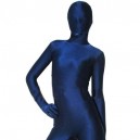 Deep Blue Lycra Spandex Unisex Full body Zentai Suit