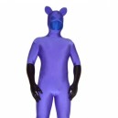 Supply Purple Blue Spandex Unisex Full body Zentai Suit Zentai Catsuit