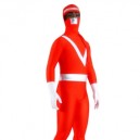 Supply Red And Sliver Pattern B Lycra Spandex Unisex Full body Zentai Suit