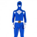 Supply Blue with White Lycra Spandex Super Hero Unisex  Full body Zentai Suit