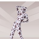 Brown And White Cow Lycra Spandex Unisex Full body Zentai Suit