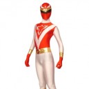 Supply Red And White The Terminator Lycra Spandex Super Hero Costume