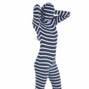 Supply Zebra Lycra Spandex Unisex Full body Zentai Suit