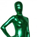 Supply Green Shiny Metallic Full body Zentai Suit