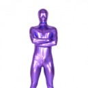 Perfect Purple Shiny Metallic Unisex Full body Zentai Suit