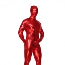 Perfect Red Shiny Metallic Unisex Full body Zentai Suit