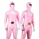 Pink with White Lycra Spandex Unisex Full body Zentai Suit