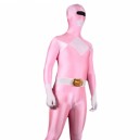 Pink with White Lycra Spandex Unisex Full body Zentai Suit