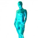 Popular Blue Shiny Metallic Unisex Full body Zentai Suit