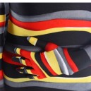 Quality Colorful Stripe Lycra Unisex Breathable Full body Zentai Suit Zentai