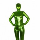 Spring Green Shiny Metallic Unisex Full body Zentai Suit