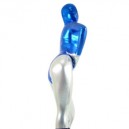 Blue And Silver Shiny Metallic Full body Zentai Suit