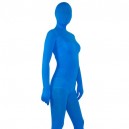 Blue Velour Unisex Full body Zentai Suit